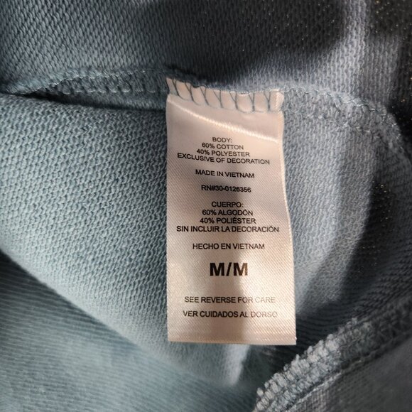 NWT Life Is Good Men's Hoodie M Sweatshirt Chair Relaxing Light Blue Pockets - Picture 11 of 16
